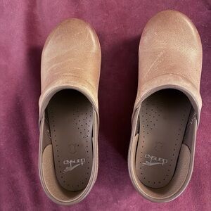 Dansko Tan Leather Clogs